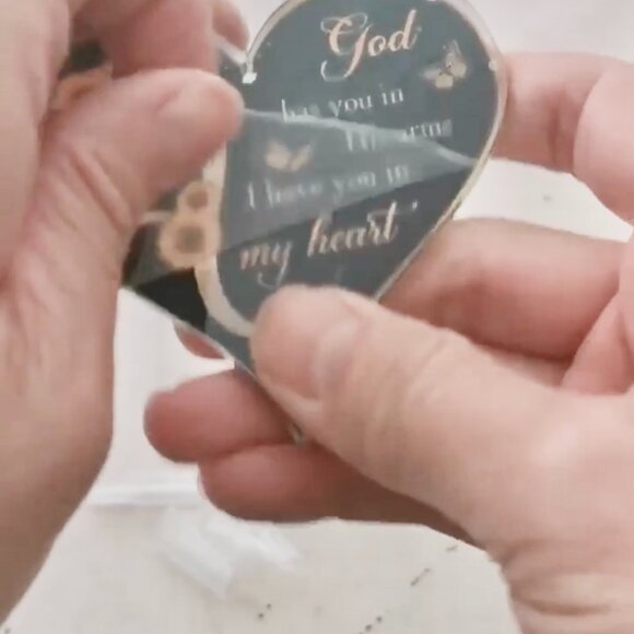 "Elevate Your Ride: Creative Cross Heart Shaped Car Rearview Mirror Pendant" 🚗✨ - Picture 7 of 9